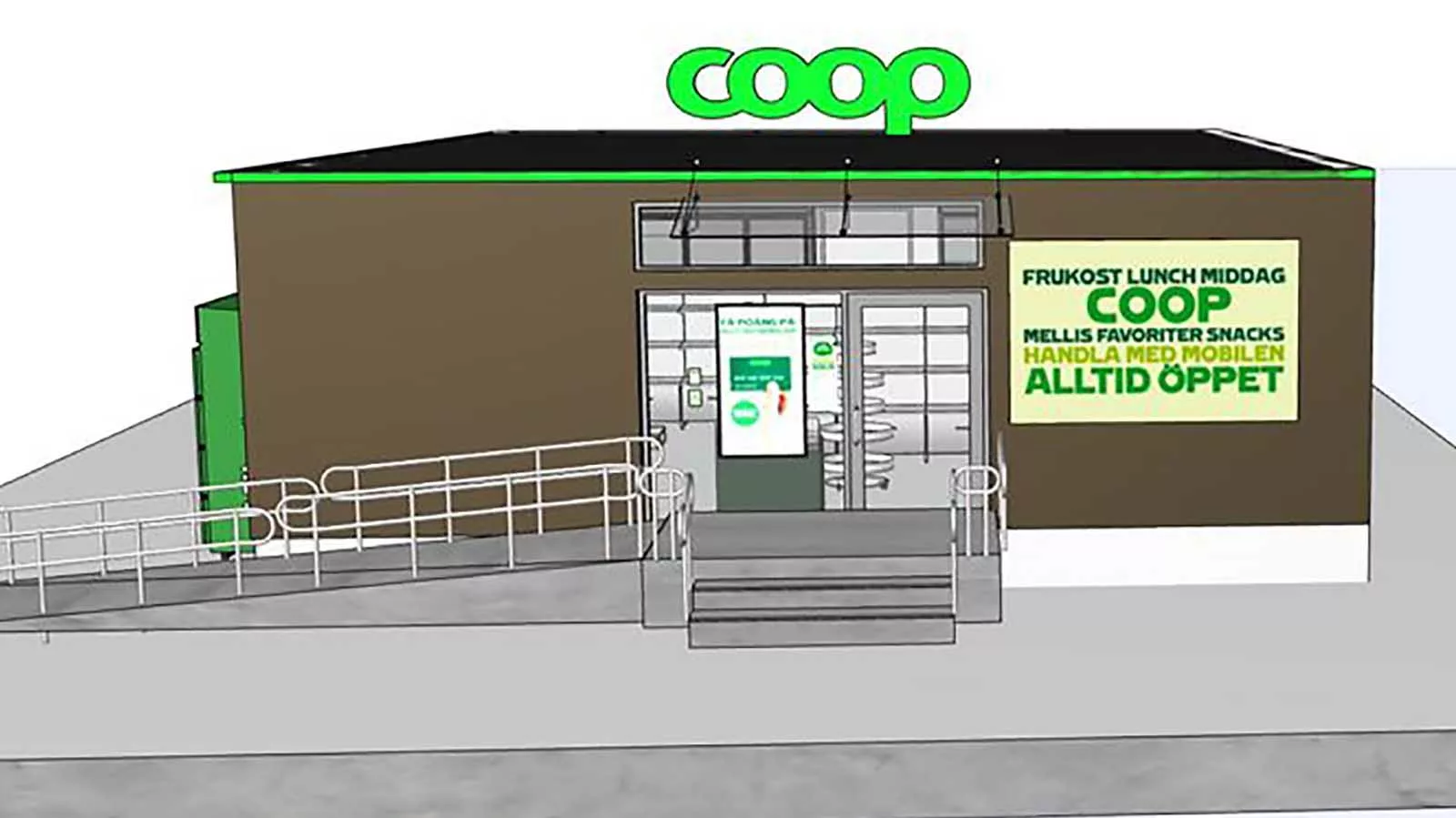 Coop öppnar obemannad butik: ”Oerhört glada”